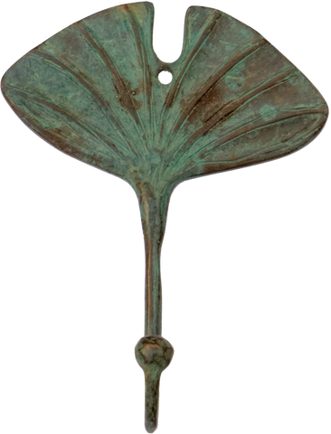 Verdigris Lotus Leaf Hook