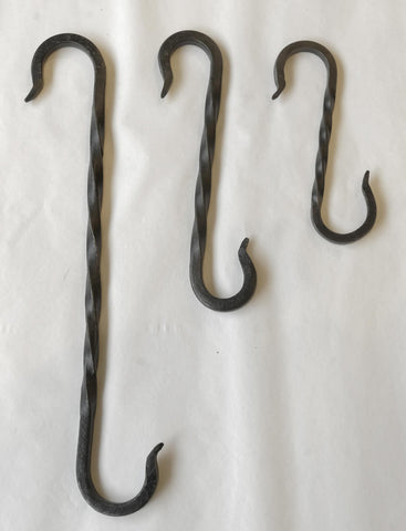 Wrought Iron Twisted S-Hook