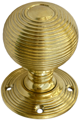 Large Brass Beehive Turning Handle