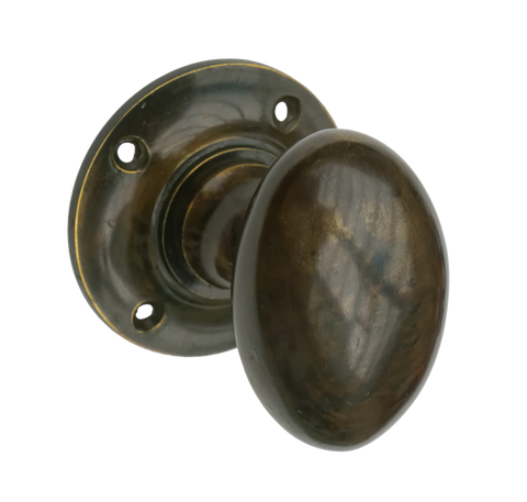 Oval Turning Antique Brass Handle