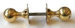 Antique Brass Round Rim-Lock Turning Handle Set