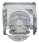 Clear Square Glass Knob (2 sizes)
