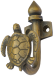 Turtle Hook in Antique Brass