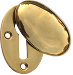 Oval Brass Key Escutcheon