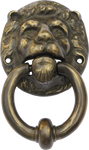 Antique Brass Lion Door Knocker