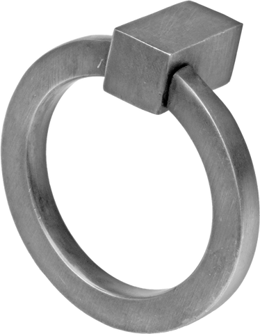Flat Circular Ring Pull Brushed Nickel (2 sizes)