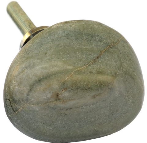 Oyster Grey River Pebble Knob Small