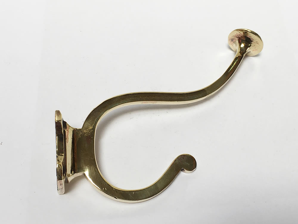 Art Nouveau Brass Hat and Coat hook