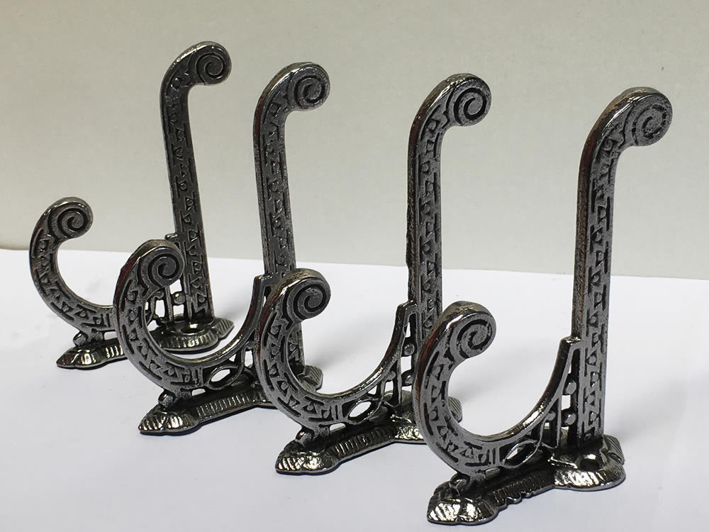 1890's Ornate Cast Iron Hook set of 4. – Chloe Alberry Ltd.