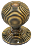 Large Antique Brass Beehive Turning Handle