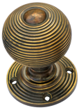 Large Antique Brass Beehive Turning Handle