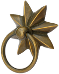 Antique Brass Star Ring Pull