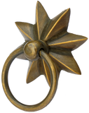 Antique Brass Star Ring Pull