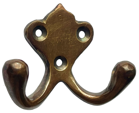 Antique Brass Double Hook