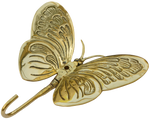 Large Butterfly Hook in Brass