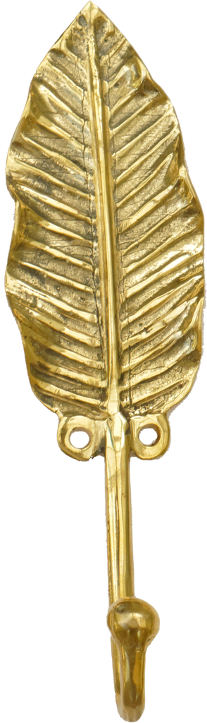 English Brass Leaf Hook – Chloe Alberry Ltd.