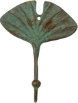 Verdigris Lotus Leaf Hook