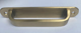 Satin Brushed Brass  30s Handle with Back Plate