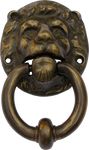 Antique Brass Lion Door Knocker
