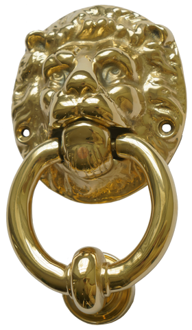 Brass Lion Door Knocker