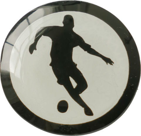 B&W Glass Football Themed Cabinet Knobs