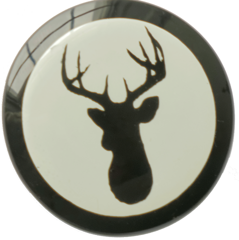 B&W Glass Stag Cabinet Knobs