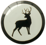 B&W Glass Stag Cabinet Knobs