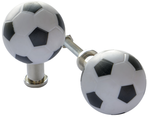 B&W Football Cabinet Knob