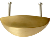Brushed Brass Nickel Segment Cabinet Knob Large