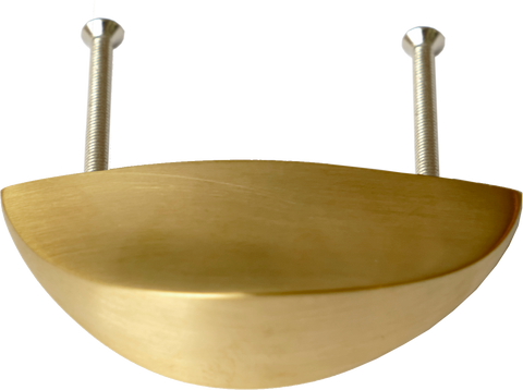 Brushed Brass Nickel Segment Cabinet Knob Large