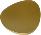 Brushed Brass Soft Cornered Triangle Cabinet Pull