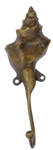 Conch Shell Hook Antique Brass