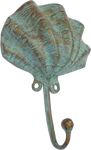 Clam Shell Hook Verdigris