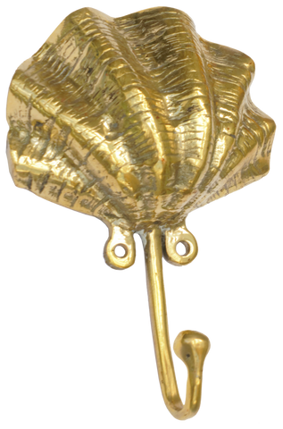 Clam Shell Hook Brass