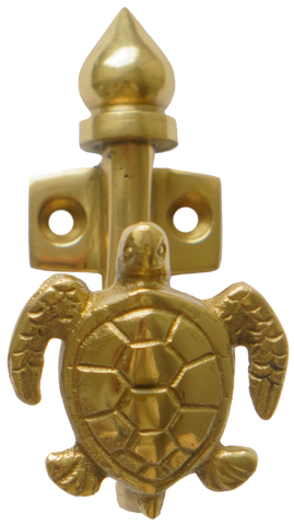 Turtle Hook in Polished Brass