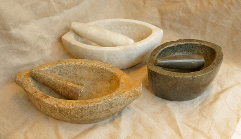 Stone and Marble Pestle and Mortar circa 1800-1890