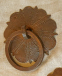 Handsome Antique Iron Ring Pull Handles