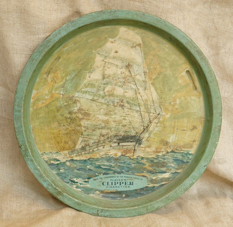 Players Tea Clipper Ship Round Tray