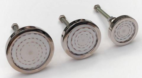 Inlaid Natural Shell Round Cabinet Knob (3 sizes)