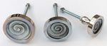 Inlaid Grey Shell Round Swirl Cabinet Knob (3 sizes)