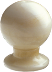 Small Round Porcelain Bone Cabinet Knob