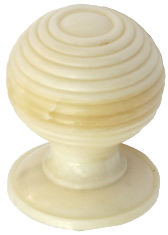 Beehive Porcelain Bone Cabinet Knob Extra Small