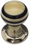 Round Bone & Horn Turning Handle Nickel Base