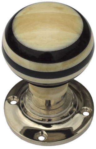 Round Bone & Horn Turning Handle Nickel Base