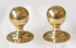 Victorian Brass Round Turning Handles