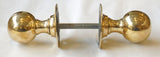 Victorian Brass Round Turning Handles