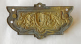 Three Victorian Decorated Drawer Pulls