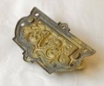 Three Victorian Decorated Drawer Pulls