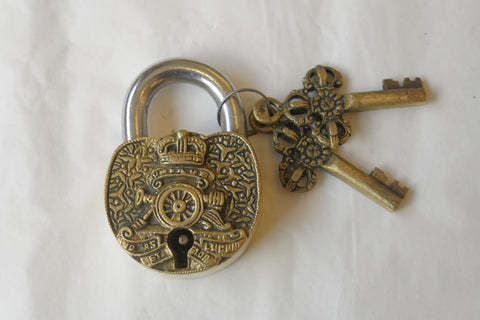 New Novelty Padlock with Two Keys