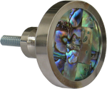 Inlaid Abelone Round Cabinet Knob (2 sizes)
